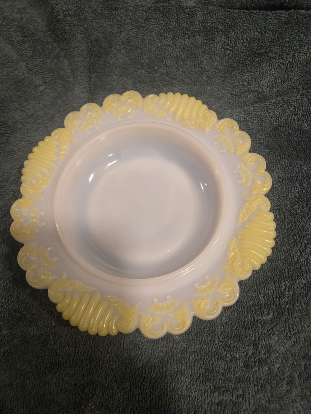 Vintage MacBeth-Evans Cream Cereal Bowl White Opaque Depression Glass